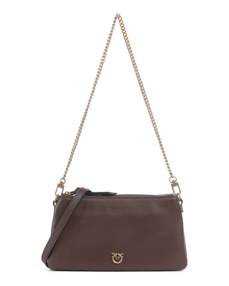 Pinko Schultertasche Double Mini in braun Braun