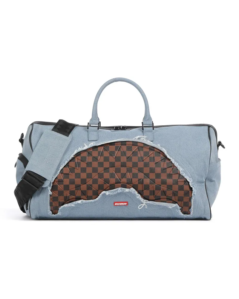 Sprayground Weekender Denim Shark in blau Blau