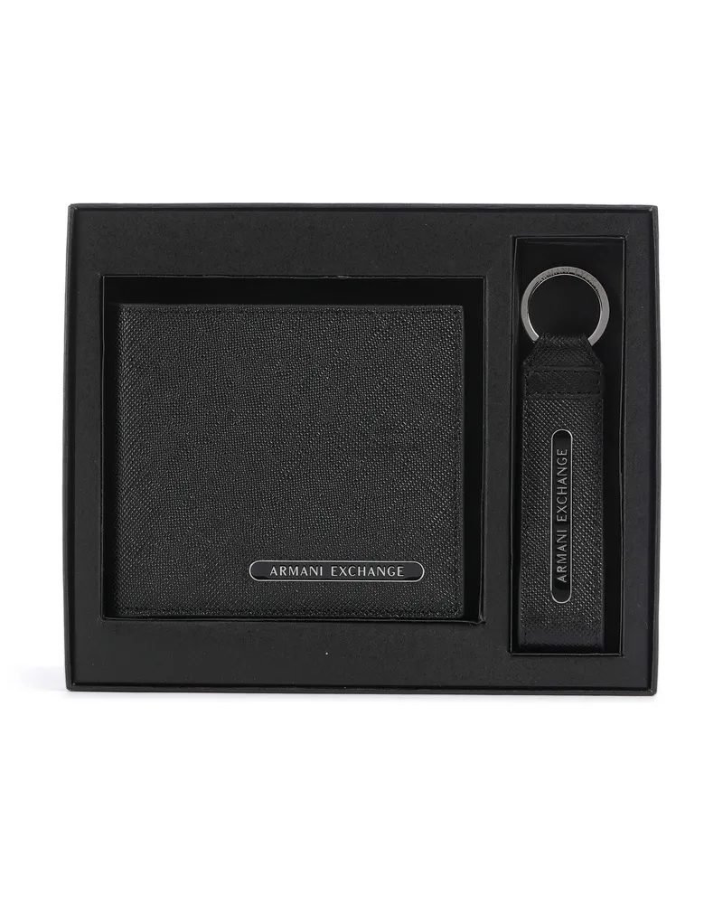 Armani Exchange Geldbörse Barcelona Gift Set in schwarz Schwarz
