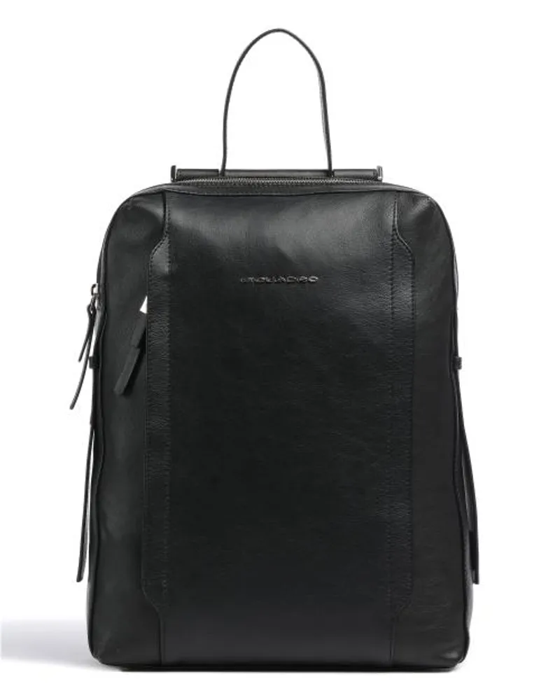 Piquadro Circle Laptop-Rucksack schwarz Schwarz