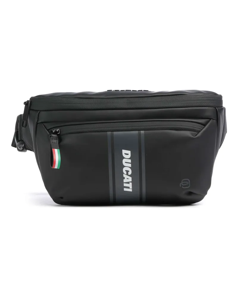 Piquadro Gürteltasche Ducati C2OWD in schwarz Schwarz
