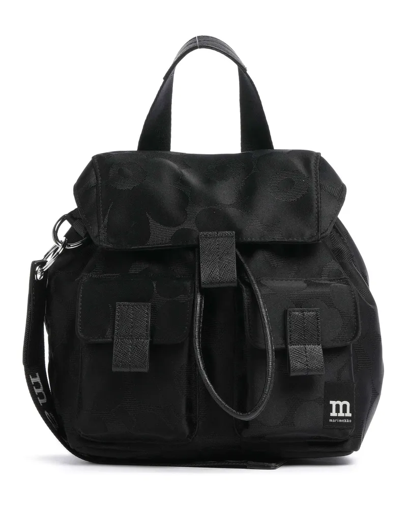 Marimekko Rucksack Unikko Everything S in schwarz Schwarz