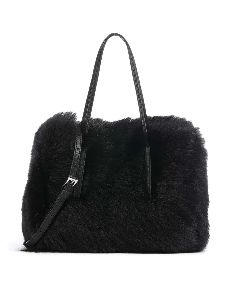 Abro Handtasche Shearling Noelle in schwarz Schwarz