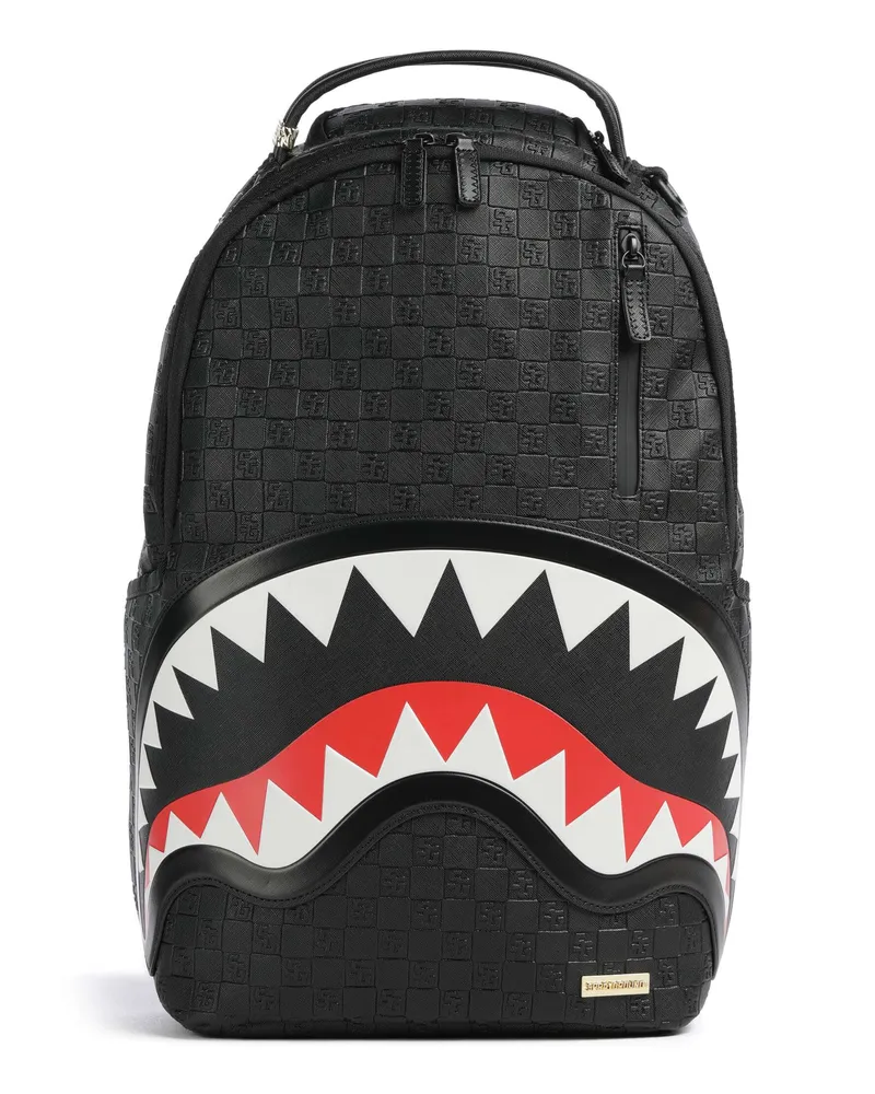 Sprayground Rucksack Black Out Sharks in Paris in schwarz Schwarz
