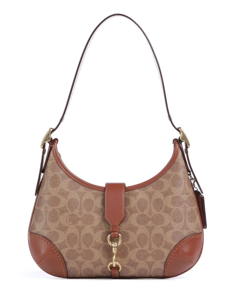 Coach Schultertasche Hamptons Signature in braun Braun