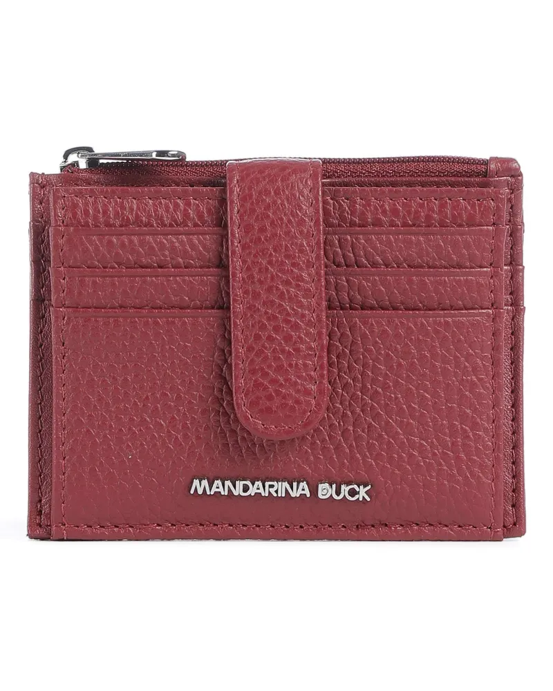 Mandarina Duck Kreditkartenetui Mellow Leather in rot Rot