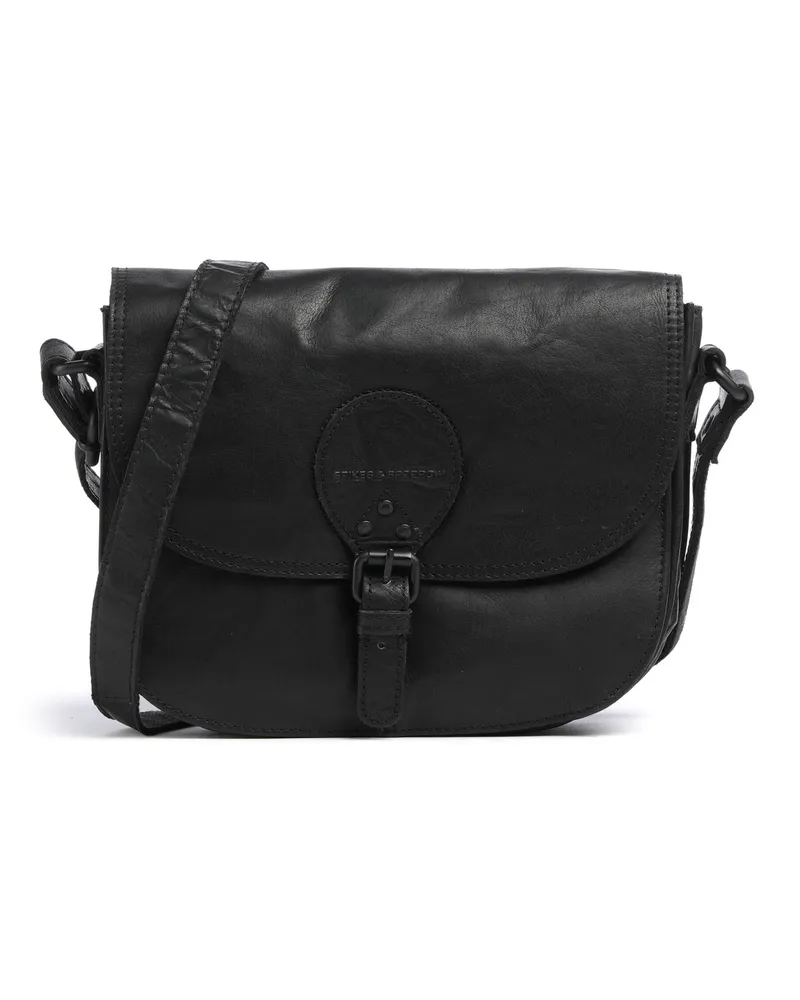 Spikes & Sparrow Umhängetasche Bronco Lisbet in schwarz Schwarz