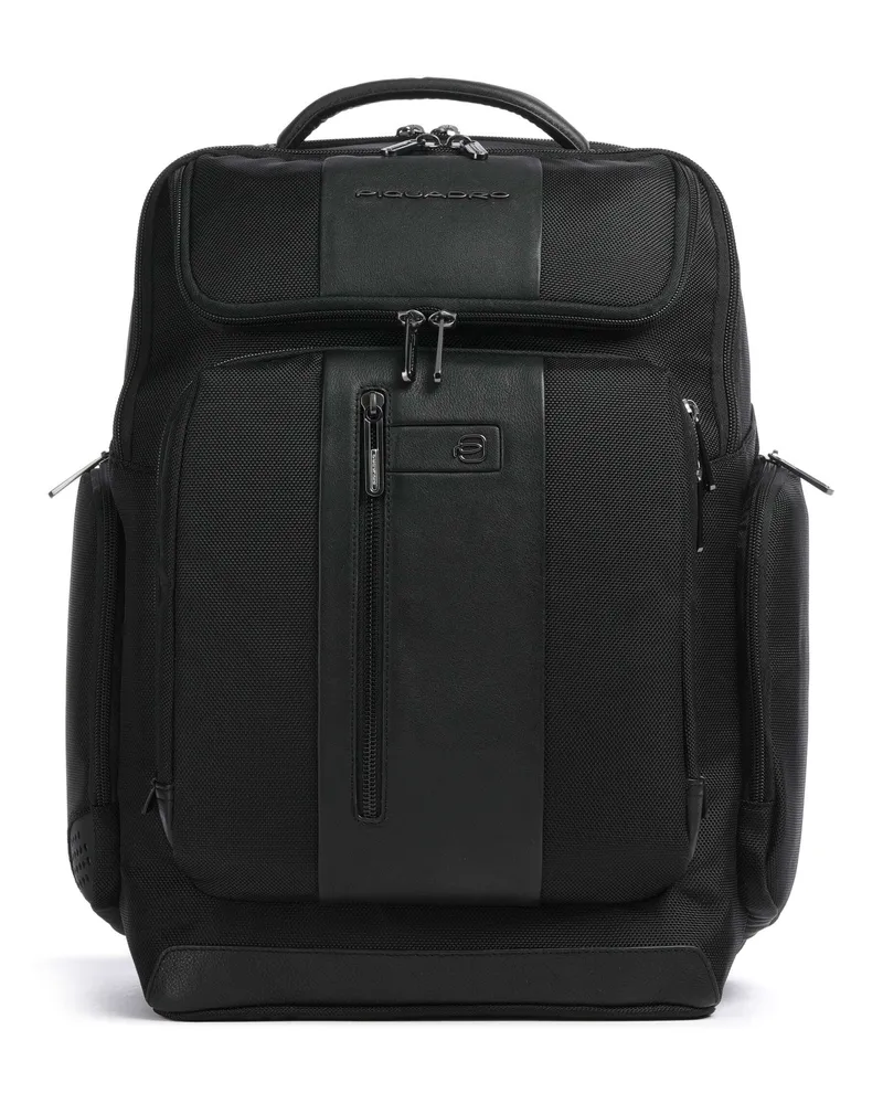 Piquadro Laptop-Rucksack Brief 2 in schwarz Schwarz
