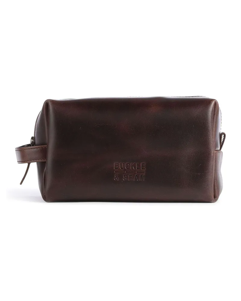 Buckle & Seam Kulturbeutel Crazy Horse Everest in braun Braun