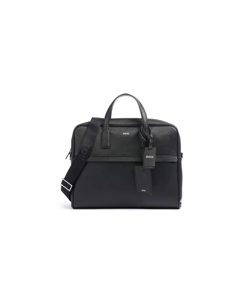 HUGO BOSS Zair Aktentasche schwarz Schwarz
