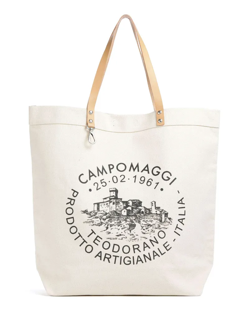 Campomaggi Shopper in elfenbein Beige