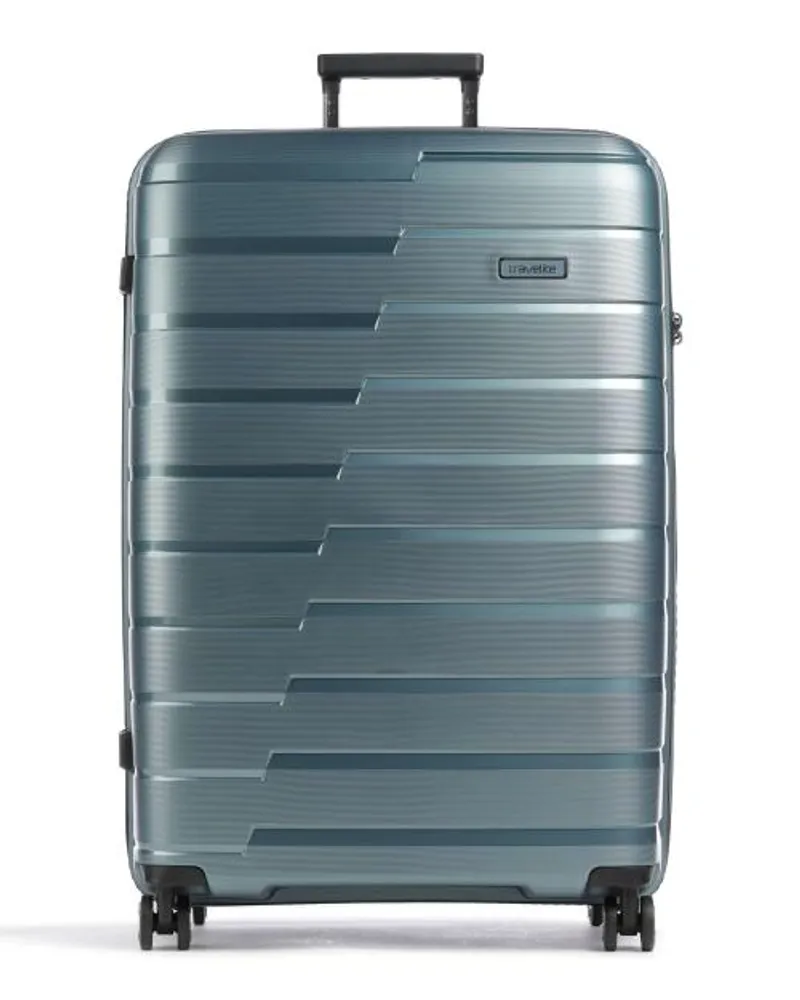 Travelite Air Base 4-Rollen Trolley blaugrau Blau
