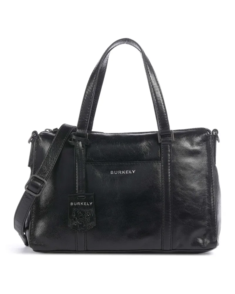 Burkely Handtasche Creased Crystal in schwarz Schwarz