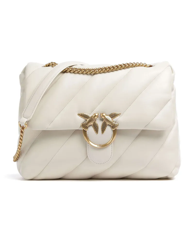 Pinko Schultertasche Love Puff Big in elfenbein Beige
