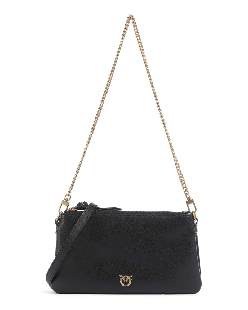 Pinko Schultertasche Double Mini in schwarz Schwarz