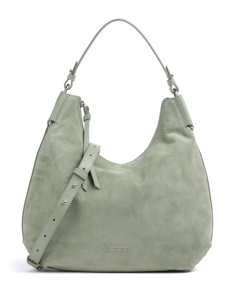 Coccinelle Beuteltasche Rebekka Suede in grau Grau