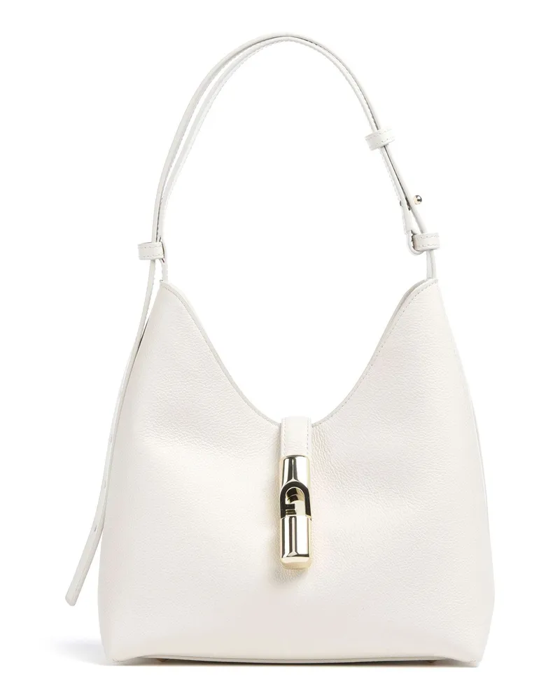Furla Schultertasche Goccia S in elfenbein Beige