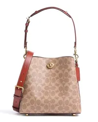 Coach Willow 21 Beuteltasche beige/braun Beige