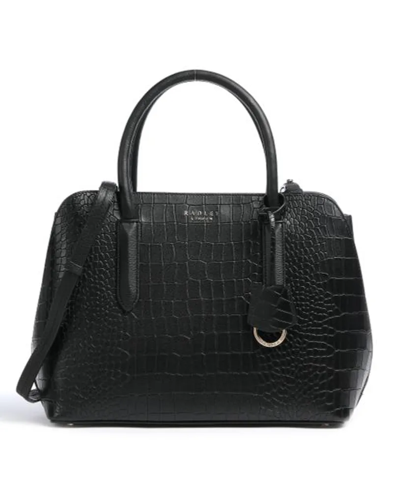 Radley London Liverpool Street 2.0 Faux Croc Handtasche schwarz Schwarz