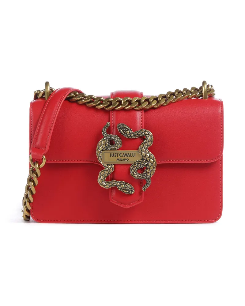 Just Cavalli Schultertasche Iconic Snakes in rot Rot