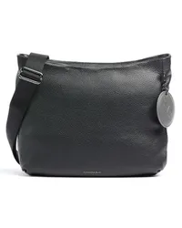 Mandarina Duck Mellow Leather Schultertasche schwarz Schwarz