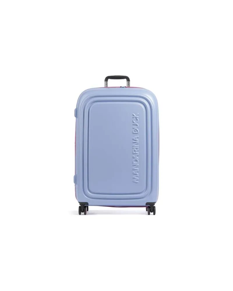 Mandarina Duck Logoduck+ 4-Rollen Trolley blaugrau Blau