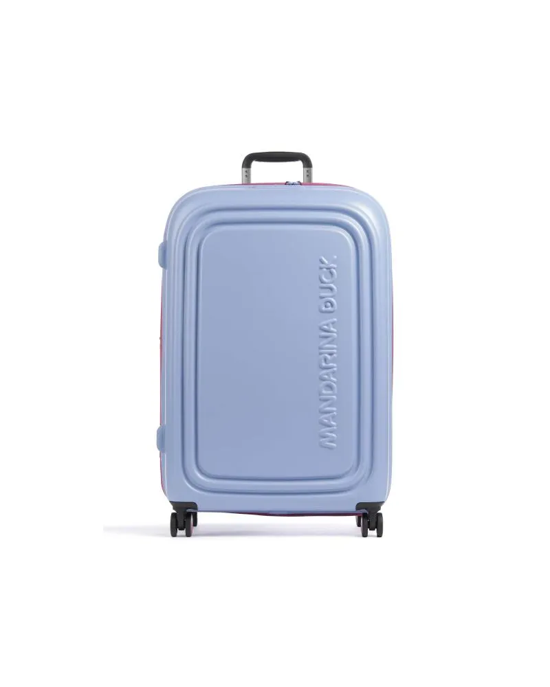 Mandarina Duck Logoduck+ 4-Rollen Trolley blaugrau Blau