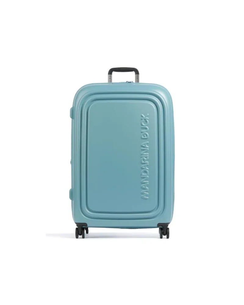 Mandarina Duck Logoduck+ 4-Rollen Trolley blaugrau Blau