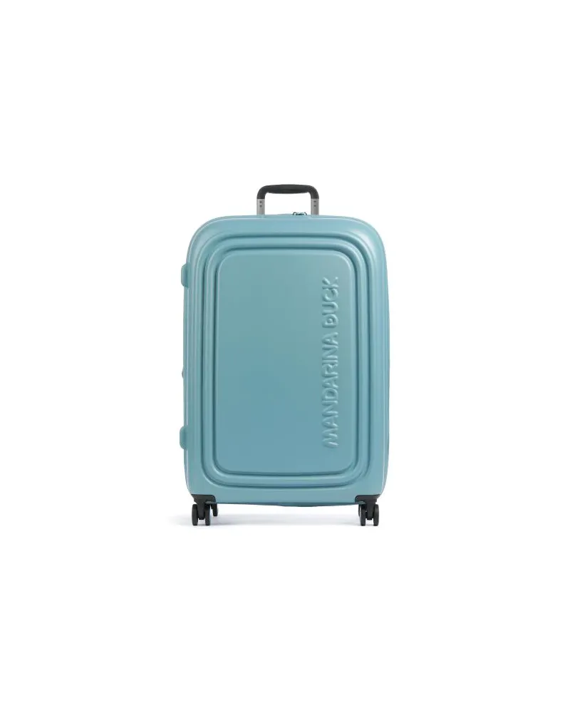 Mandarina Duck Logoduck+ 4-Rollen Trolley blaugrau Blau