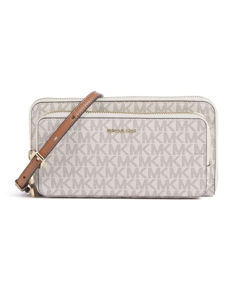 Michael Kors Umhängetasche Jet Set Large Continental in elfenbein Beige