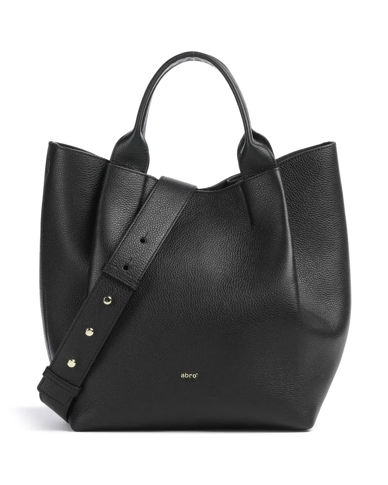 Abro Handtasche Agave Essential Medium in schwarz Schwarz