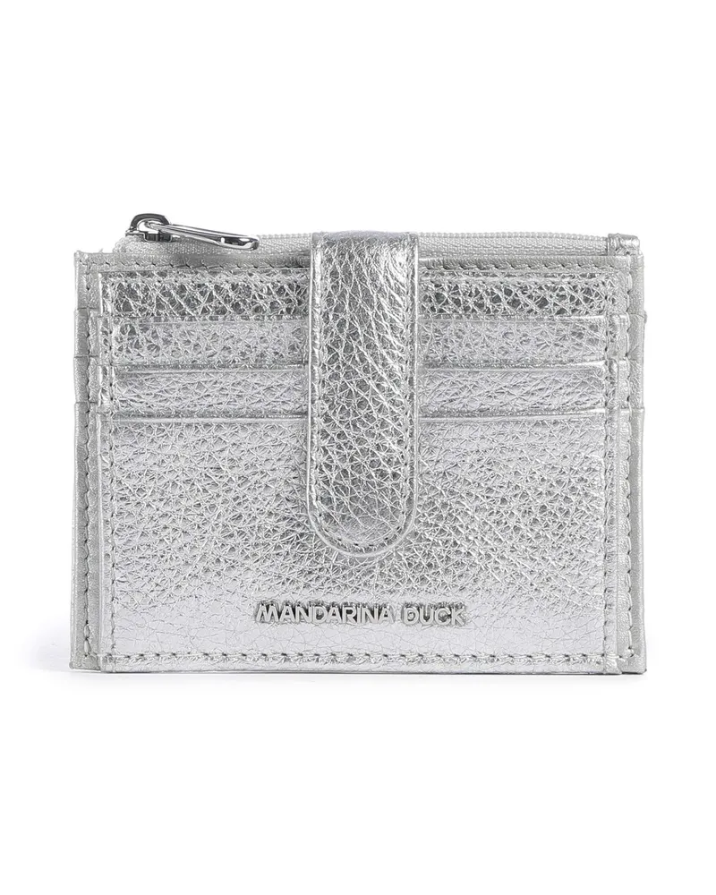 Mandarina Duck Kreditkartenetui Mellow Metal in silber Silber