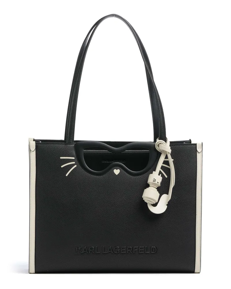 Karl Lagerfeld Shopper K/Ikon Choupette in schwarz Schwarz