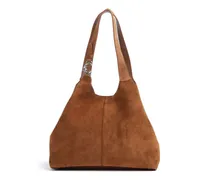 Beuteltasche C-Easy Suede in braun