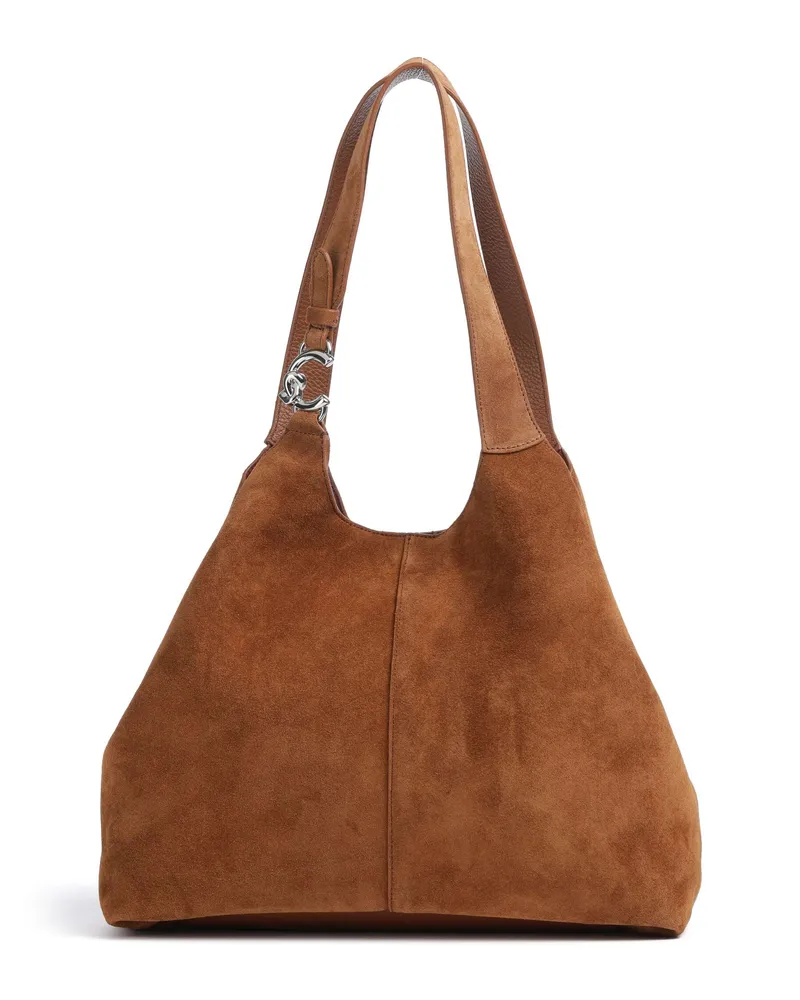 Coccinelle Beuteltasche C-Easy Suede in braun Braun