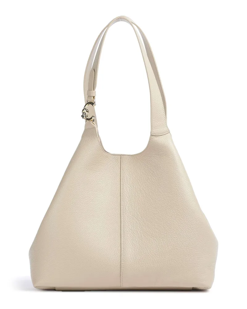 Coccinelle Beuteltasche C-Easy in elfenbein Beige