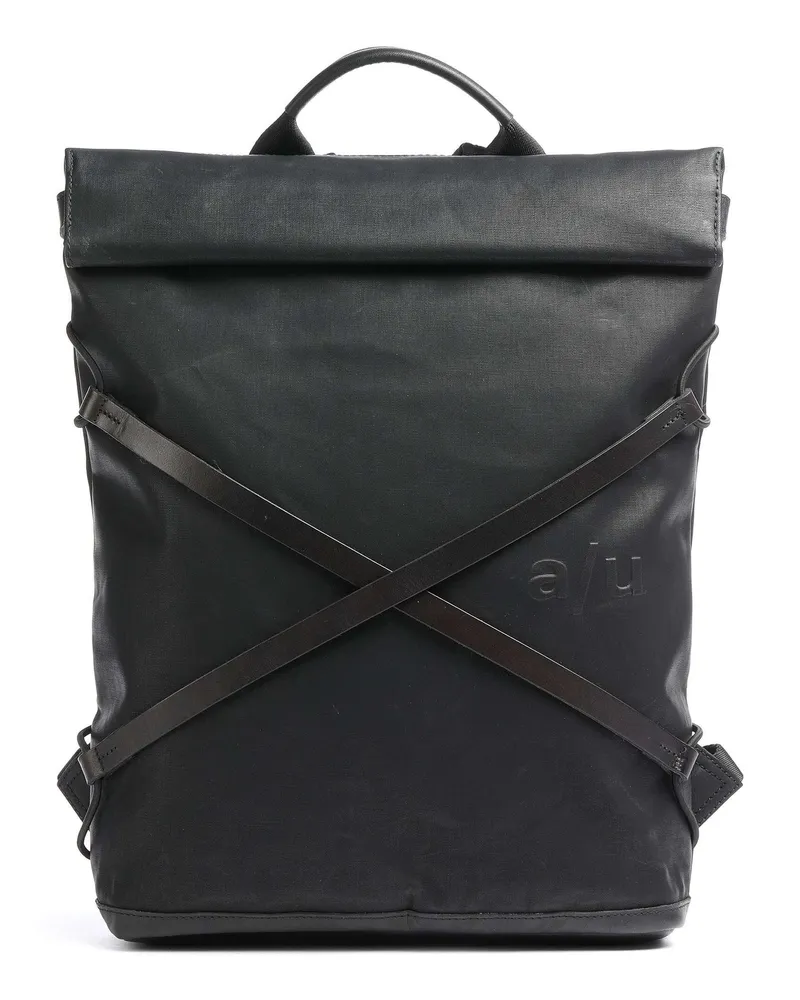 Aunts & Uncles Rolltop Rucksack Japan Yokohama in schwarz Schwarz