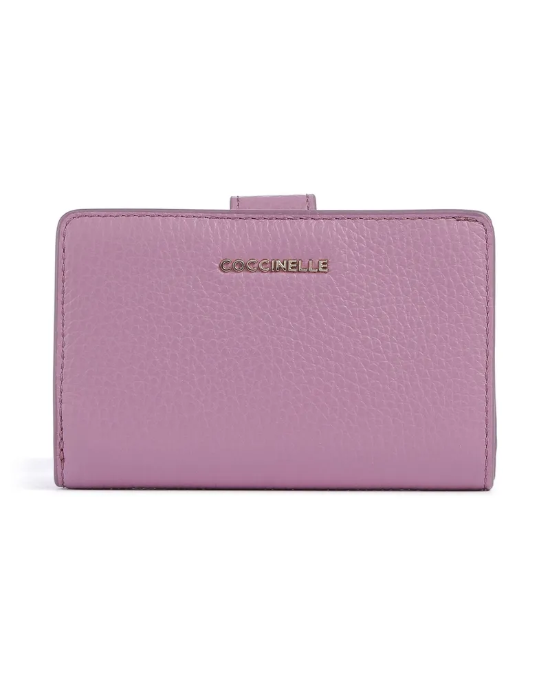 Coccinelle Geldbörse Metallic Soft in violett Violett