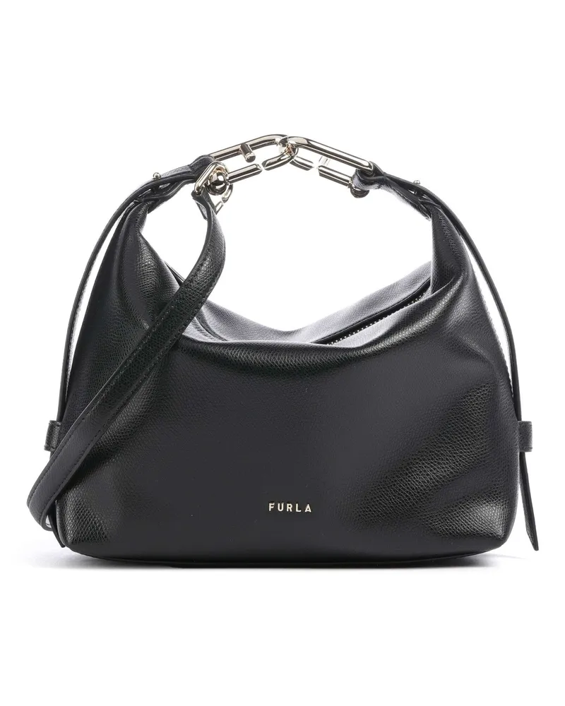 Furla Schultertasche Tonie Mini in schwarz Schwarz