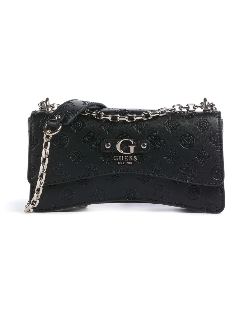 Guess Schultertasche Gerty Peony in schwarz Schwarz