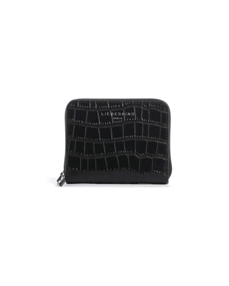 Liebeskind New Croco Conny Geldbörse schwarz Schwarz