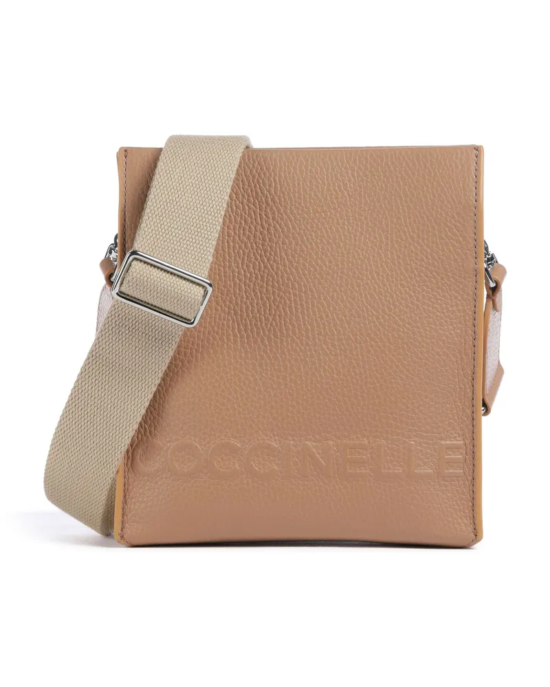 Coccinelle Umhängetasche Myrtha Maxi Logo in braun Braun