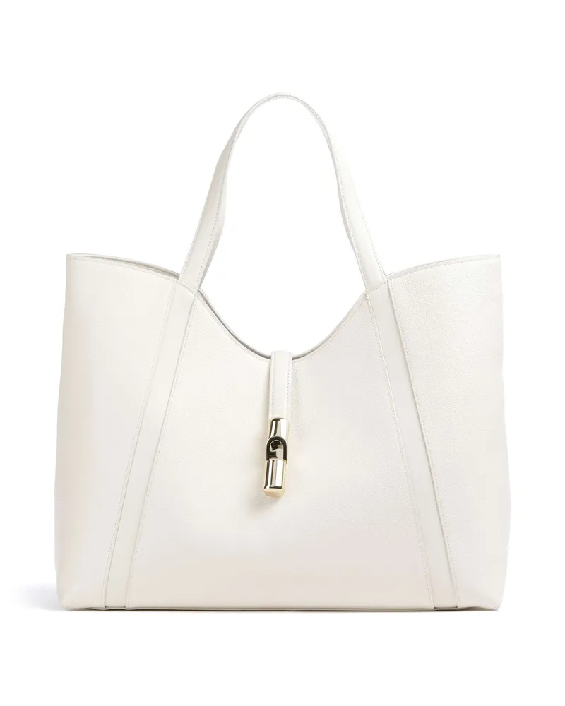 Furla Shopper Goccia XL in elfenbein Beige