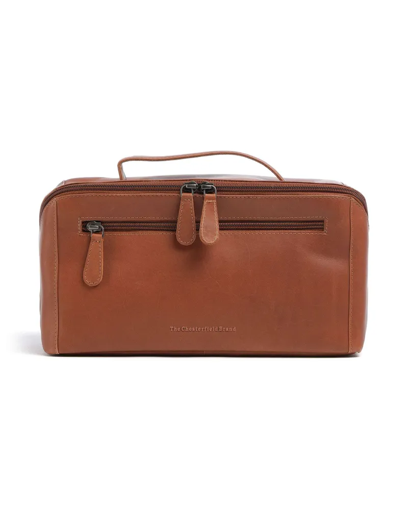 The Chesterfield Brand Kulturbeutel Wax Pull Up Cow Trevia in braun Braun