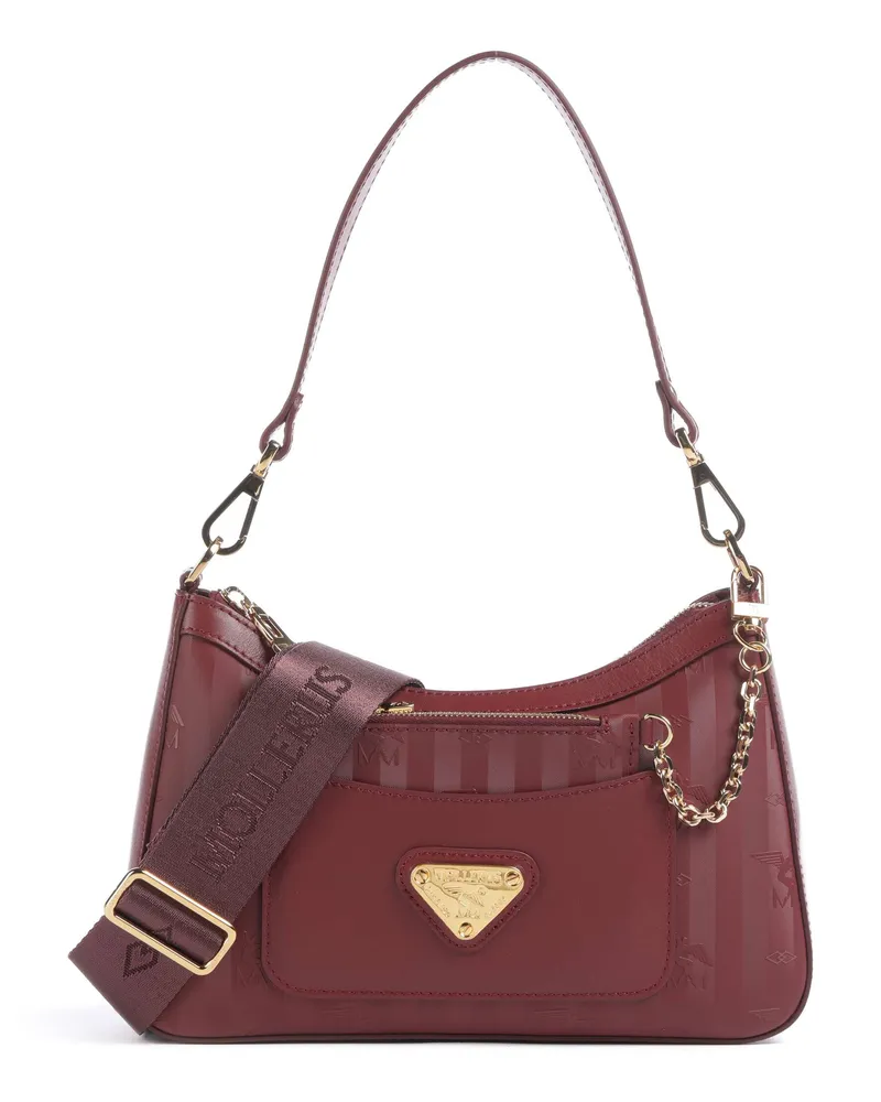 Maison Mollerus Schultertasche Vinerus Castiel in rot Rot