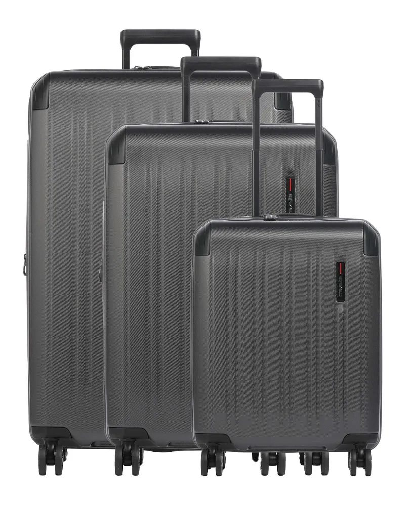 Travelite 4-Rollen Trolley Set Dynamiic in schwarz Schwarz