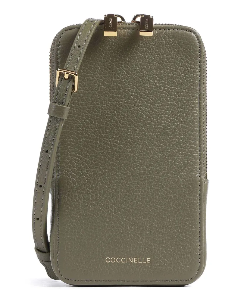 Coccinelle Handytasche Flor in oliv Oliv