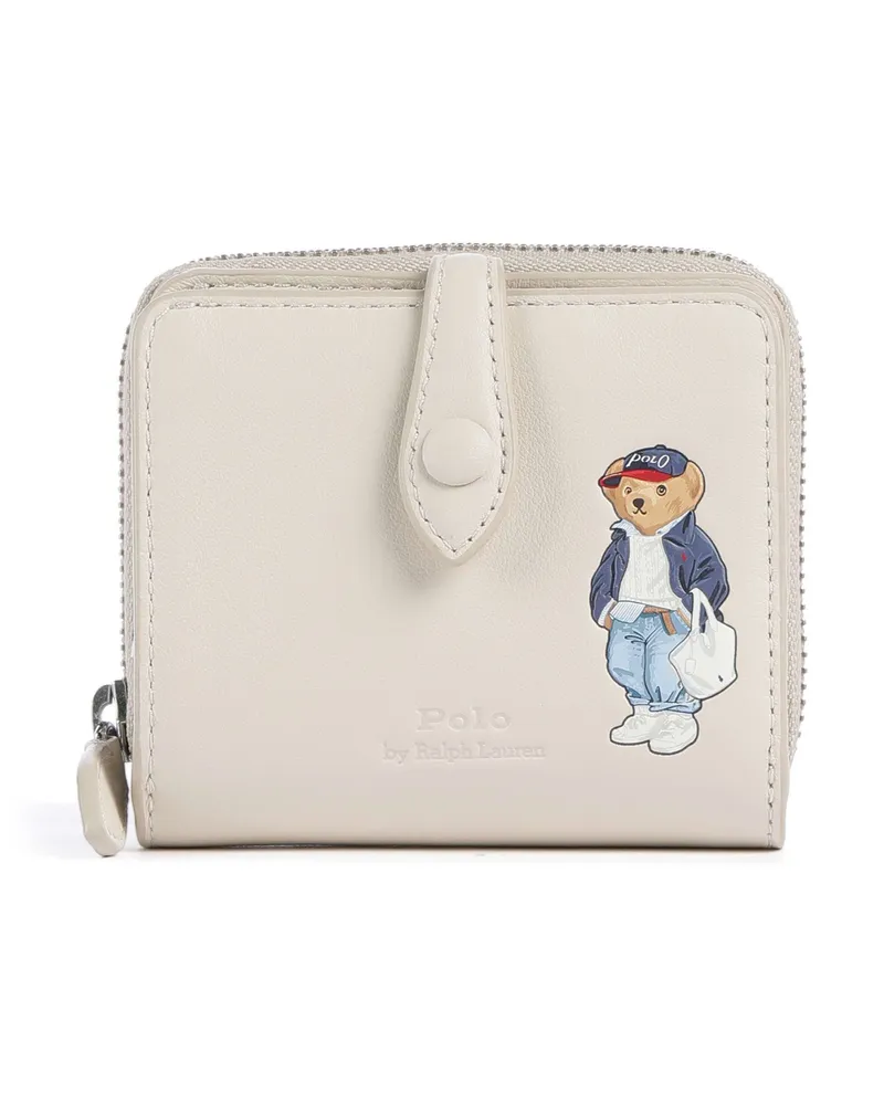 Ralph Lauren Geldbörse Bear Spring in elfenbein Beige