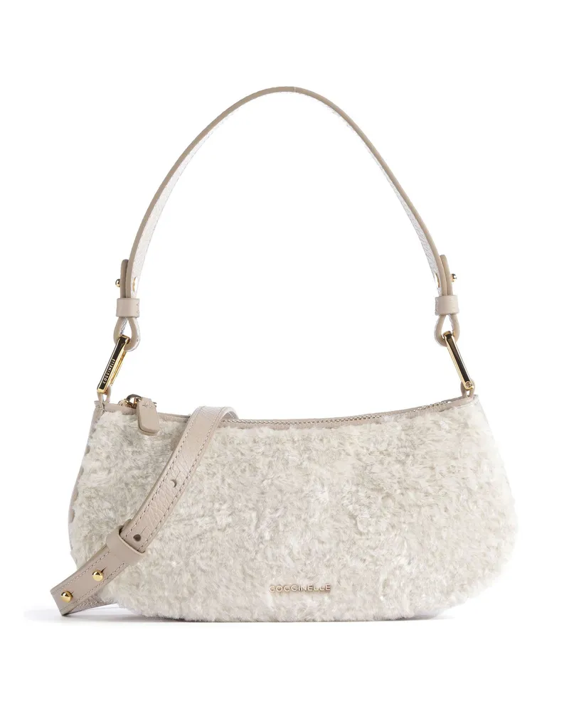 Coccinelle Schultertasche Merveille Astrakan in beige Beige