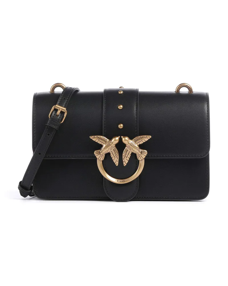 Pinko Umhängetasche Love One Mini in schwarz Schwarz